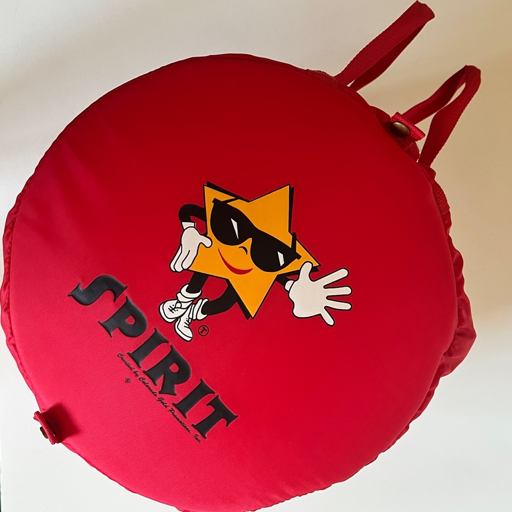 Red Spirit Duffle Bag with Star Character